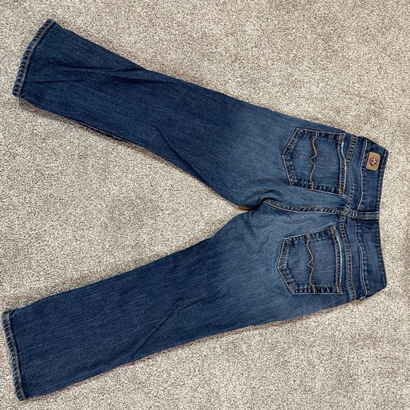 Red Engine Crop Jeans - Picture 2 of 2